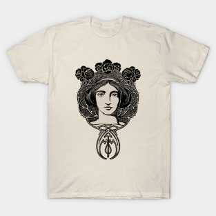 Art Nouveau face T-Shirt